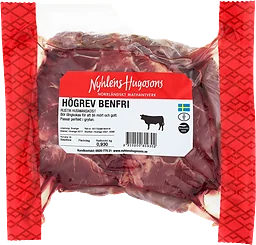 Högrev Benfri i bit ca 1kg Nyhléns Hugosons