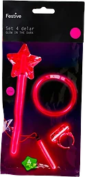 Glow set Rosa 4 delar Barn Festive