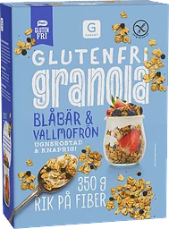 Granola Blåbär Vallmo Glutenfritt