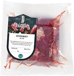 Ryggbiff Färsk Benfri i bit ca 800g Dalsjöfors