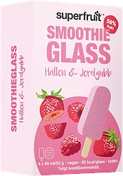 Smoothieglass Hallon/Jordgubb 4-pack 260ml Superfruit