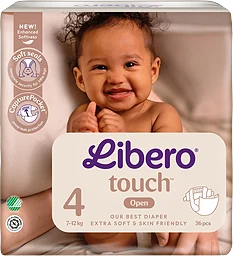 Blöjor Touch Strl 4 7-12kg 36-p Libero