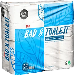 Toalettpapper Miljömärkt 32-p ICA