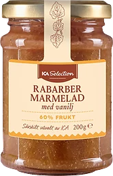 Marmelad Rabarber med vanilj 200g ICA Selection