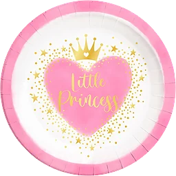 Tallrik Princess 23cm 8-p Decorata Party