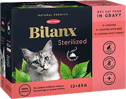 Våtfoder Bilanx Steriliserad Multi 12-pack