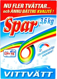 Tvättmedel Vittvätt 129 Tvätt 3,6kg SPAR