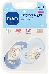 Napp Original Night Silikon 6-16mån 2-p MAM