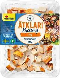 Kyckling BBQ Stekt Bröstfilé i bitar 200g Kronfågel