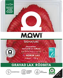 Lax Gravad Skivad Rödbeta 100g Mowi