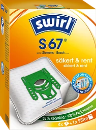 Dammsugarpåse S67 Mp+green