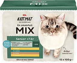 Kattmat Senior mix i sås 12-p ICA
