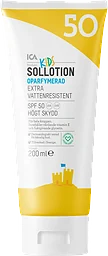 Sollotion Barn SPF50 Oparfymerad 200ml ICA Hjärtat