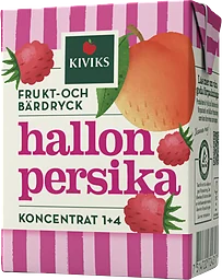 Lättdryck Hallon persika Koncentrat 2dl Kiviks