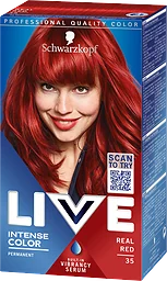 Live 35 Real Red Permanent Hårfärg