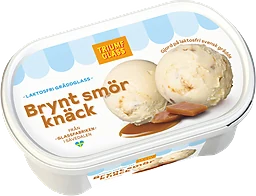 Laktosfri Gräddglass Brynt smörknäck