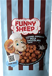 Funny Sheep Caramel Milk Chocolate Popcorn 90g Smart Snack