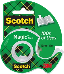 Tejp med hållare Osynlig Scotch Magic