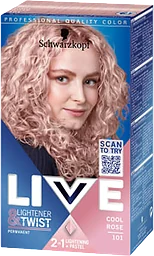 Hårfärg Cool Rosé 101 1-p Live Schwarzkopf LIVE