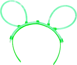 Diadem Glow in the dark Grön 1-p Festive