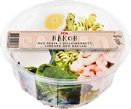 Pastasallad i dillvinägrett & räkor 400g ICA
