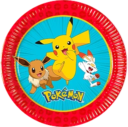Tallrik Pokemon 20cm 8-p Decorata Party