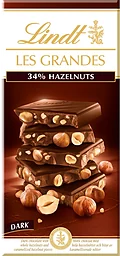 Chokladkaka LES GRANDES Mörk Choklad Hasselnöt