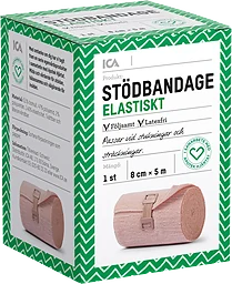 Stödbandage Elastiskt 8cm x 5m 1-p ICA Hjärtat