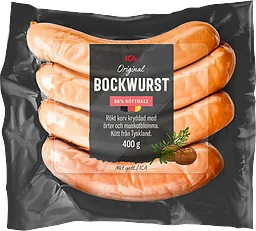 Bockwurst 88% kötthalt 400g ICA