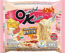 Snabbnudlar Carbonara Bacon 85g Mama