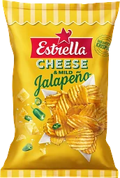 Potatischips Cheese & Jalapeño 275g Estrella