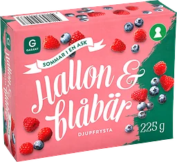 Hallon Blåbär Frysta