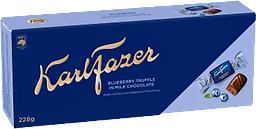 Chokladpraliner Mjölkchoklad Blåbär 228g Fazer