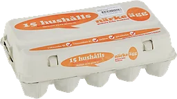 Ägg M 15-pack Frigående Närke ägg