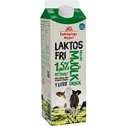 Mellanmjölkdryck Laktosfri 1,5% 1l Falköpings Mejeri