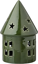 Lykta hus grön