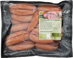 Prinskorv Handknuten Storpack ca 800g Nässjö Chark