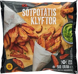Sötpotatisklyftor Fryst