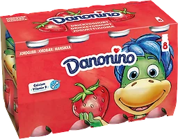 Drickyoghurt Jordgubb 8-p 800g Danonino