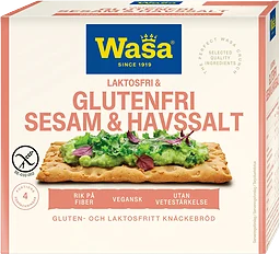 Knäckebröd Sesam Havssalt Glutenfri 240g Wasa