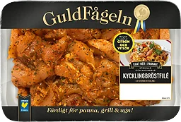 Kycklingbröstfilé strimlad marinerad 600g Guldfågeln