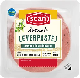 Leverpastej Skivad 110g Scan