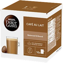 Kaffekapslar, Dolce Gusto, Café au lait, 16-p, Nescafe