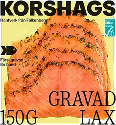 Laxfilé Färsk Gravad 150g Miljömärkt Korshags