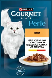 Kattmat Kyckling & oxkött 85g Gourmet