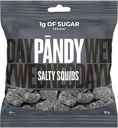 Godispåse Skum Salty Squids 50g Pändy
