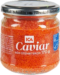 Caviar röd stenbitsrom 170g ICA