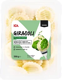 Pasta girasoli färsk spenatfyllning vegansk 250g ICA