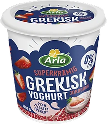 Grekisk Yoghurt Jordgubb 0% 1000g Arla®