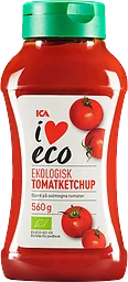 Ketchup 560g ICA I love eco